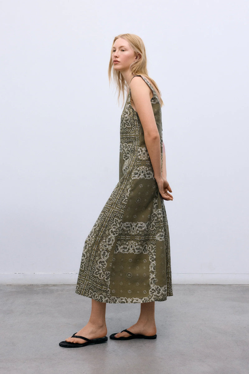 bandana print dress Ash & Violet Women's Hanky Hem Mini Hang to dry. Waterlily Woman Dress Bandana Print