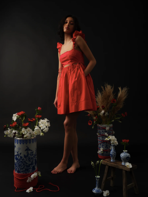 Tamago Dress Tomato Medium Tamago Dress Tomato Medium