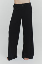 Button Lounge Pants Black