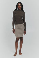 Ross Mock Neck Long Sleeve Olive Green