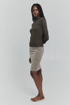 Ross Mock Neck Long Sleeve Olive Green