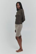 Ross Mock Neck Long Sleeve Olive Green