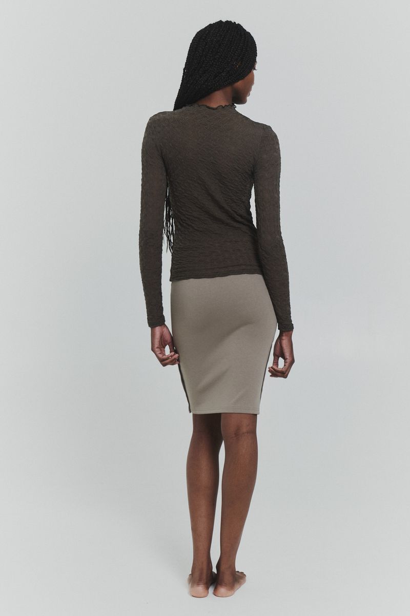 Ross Mock Neck Long Sleeve Olive Green