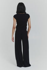 Button Lounge Pants Black