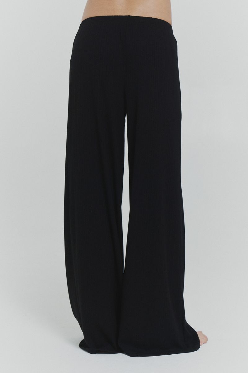 Button Lounge Pants Black