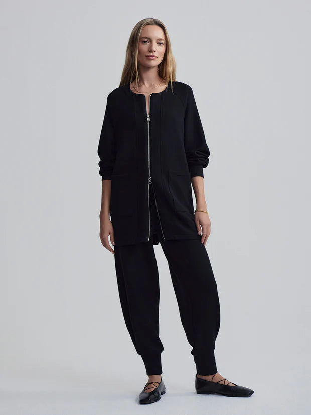 Augusta Zip-Through Sweat Black