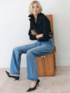 Karmine Refined Wide Leg High Rise Salt Lake