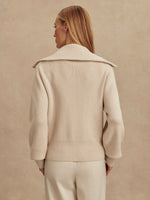 Enrico Knit Jacket Silver Birch