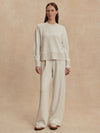 The Extra Wide Leg Pant 29.5 Ivory Marl