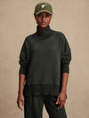 Barker High-Neck Sweat Olive Marl