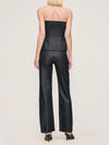 Karmine Refined Wide Leg Straight Vintage Black Coated