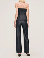 Karmine Refined Wide Leg Straight Vintage Black Coated