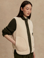 Audrea Reversible Gilet Sandshell/ Forest Night