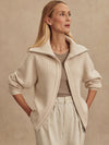 Enrico Knit Jacket Silver Birch