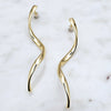 Swirl Earrings Gold