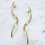 Swirl Earrings Gold