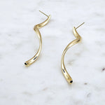 Swirl Earrings Gold