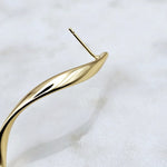 Swirl Earrings Gold
