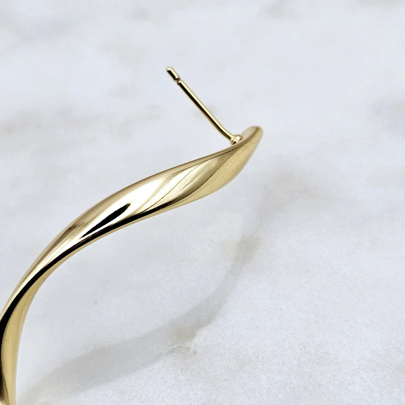 Swirl Earrings Gold
