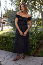 Sophia Poplin Dress Black