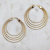 Tre Wire Hoops Gold