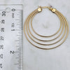 Tre Wire Hoops Gold