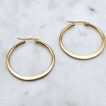 Classic Round Hoops Gold Small