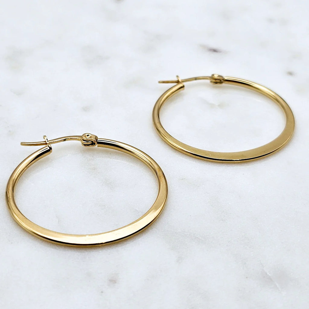 Classic Round Hoops Gold Small