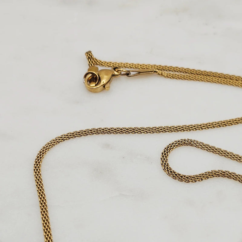 Lightning Bolt Necklace Gold