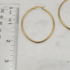 Oval Shaped Gold Hoops
