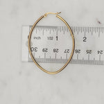 Oval Shaped Gold Hoops