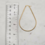 Classic Oval Hoops Large Gold