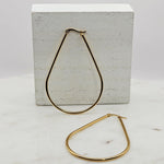 Classic Oval Hoops Large Gold