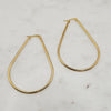 Classic Oval Hoops Large Gold