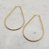 Classic Oval Hoops Large Gold
