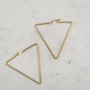 Triangle Hoops Large Gold