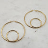 Double Loop Hoops Gold