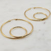 Double Loop Hoops Gold