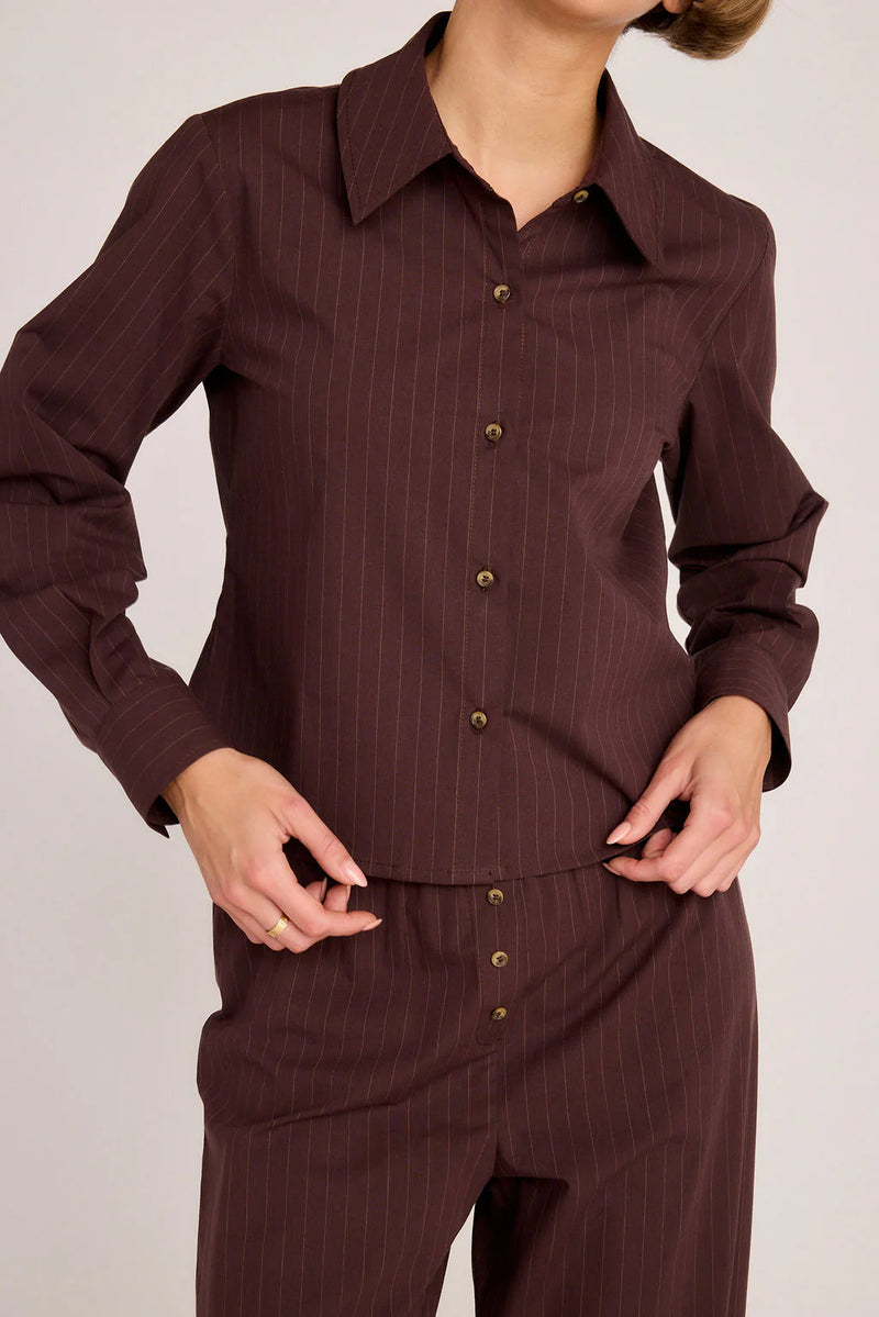 Riley Pinstripe Button Down