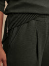 The Extra Wide Leg Pant 29.5" Olive Marl