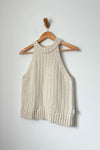 Claire Cotton Sweater Tank Ivory