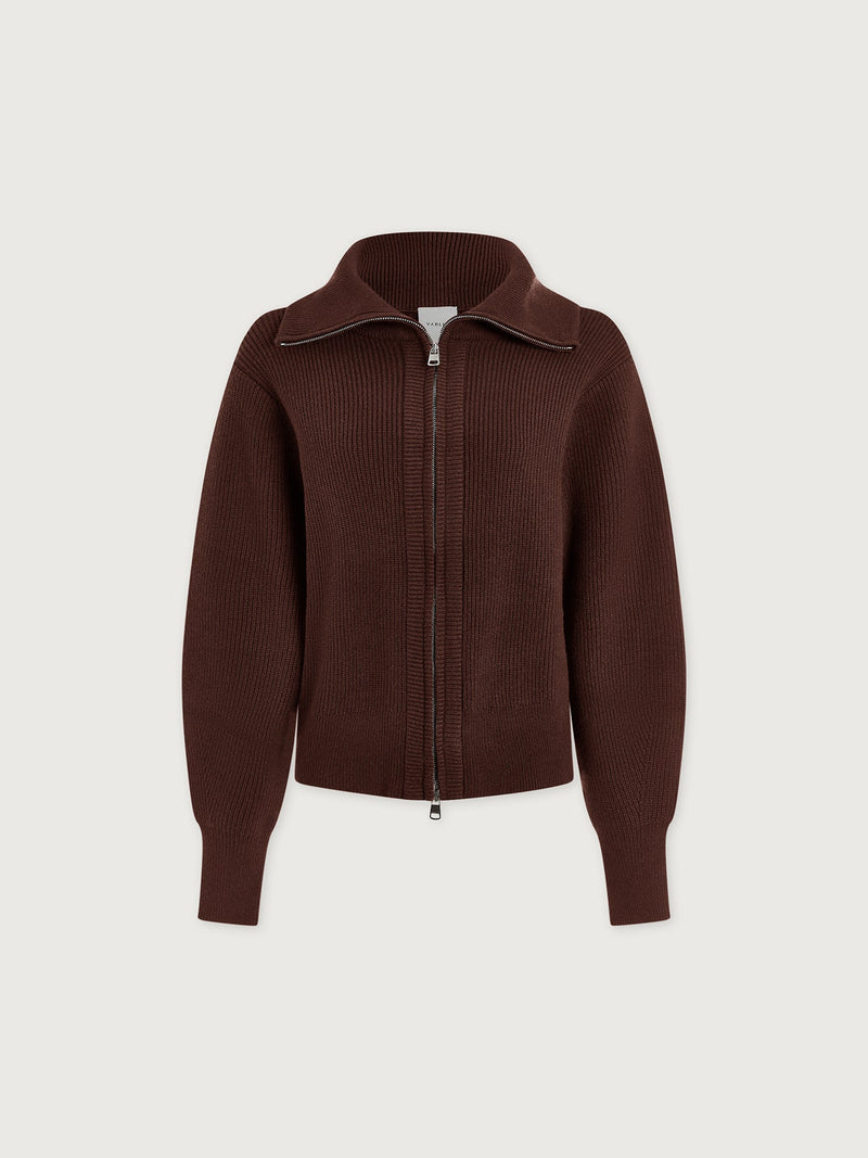 Enrico Knit Jacket Coffee Bean