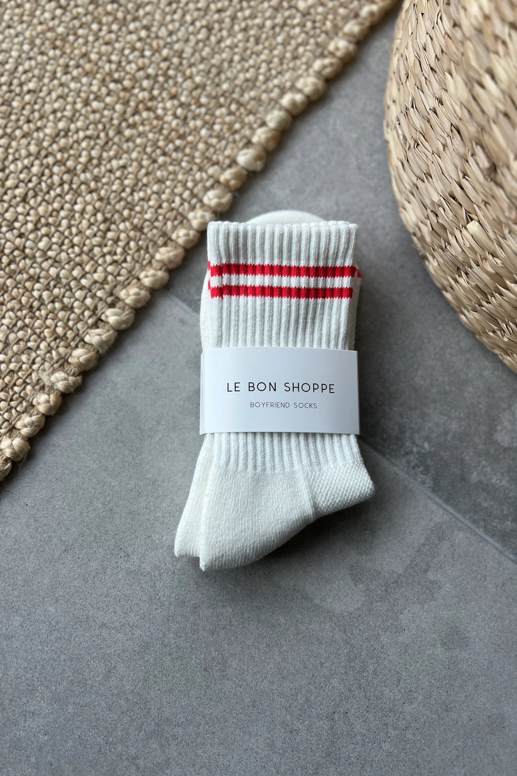 Boyfriend Socks Clean White