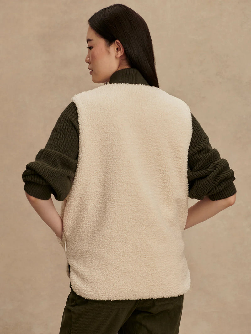 Audrea Reversible Gilet Sandshell/ Forest Night