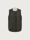 Audrea Reversible Gilet Sandshell/ Forest Night