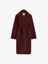 Vermont Sherpa Wrap Coat Red Chocolate