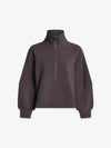 Milano Half Zip Sweat Cocoa Berry