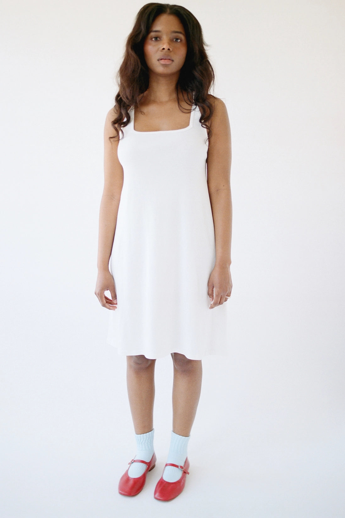 90's Cami Dress White Unseen Clothing + Things 90's Cami Dress White Unseen Clothing + Things