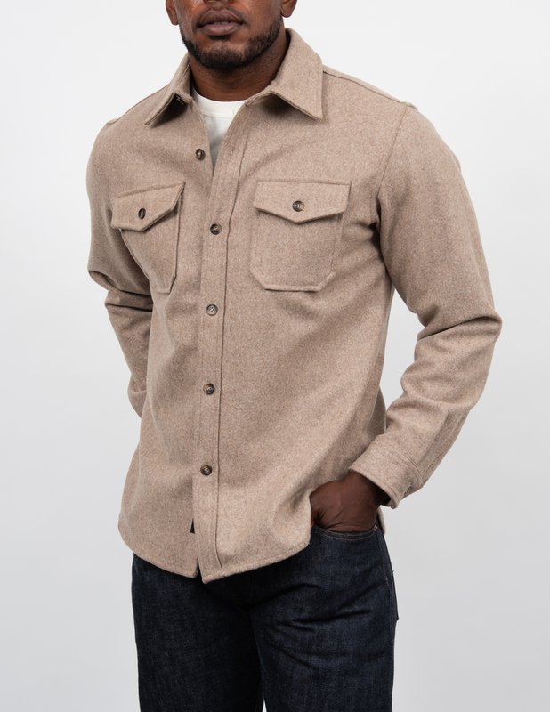 CPO Wool Shirt Taupe