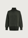 Barker High-Neck Sweat Olive Marl
